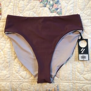 Purple Plum reversible Nani swim bottoms Roolee
